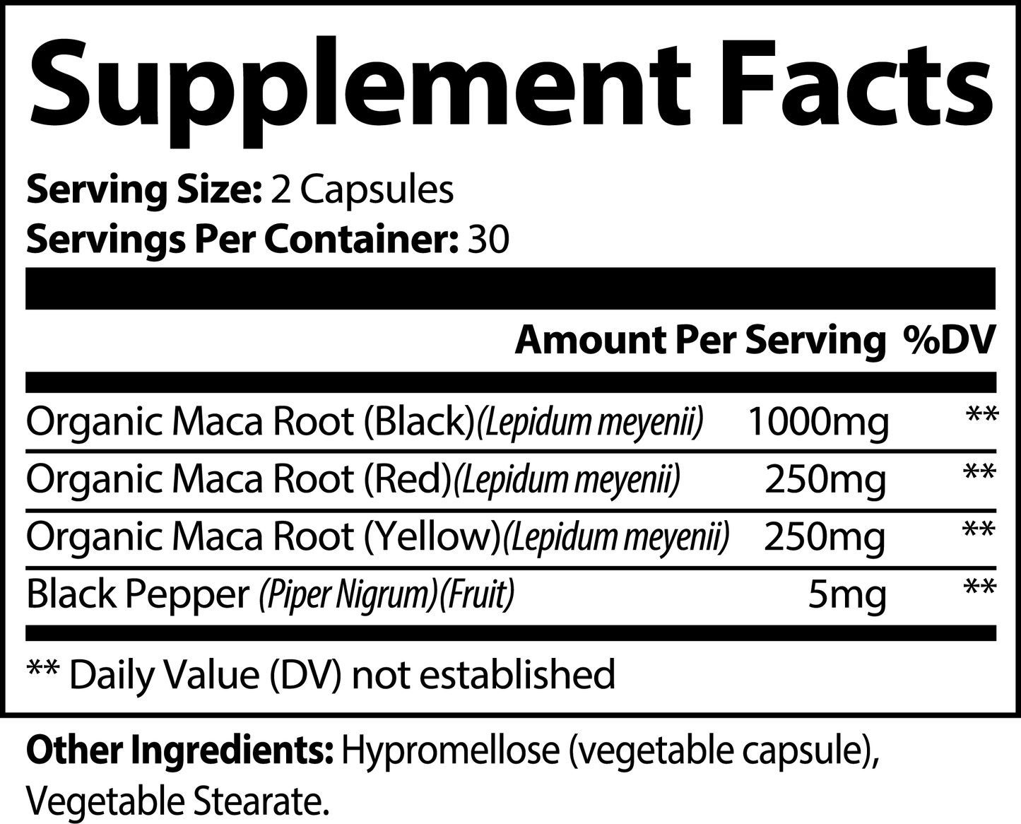 Full Spectrum Maca Root Capsules