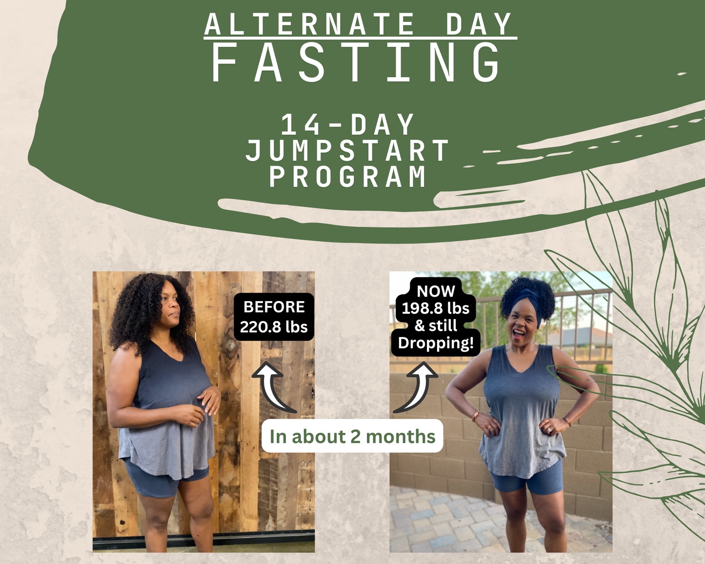 (Next LIVE Class- Oct. 5th) ALTERNATE DAY FASTING 14-DAY JUMPSTART PROGRAM!