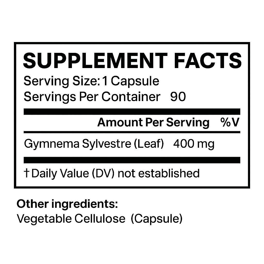 Full Spectrum Gymnema Sylvestre Capsules (The Sugar Destoyer)
