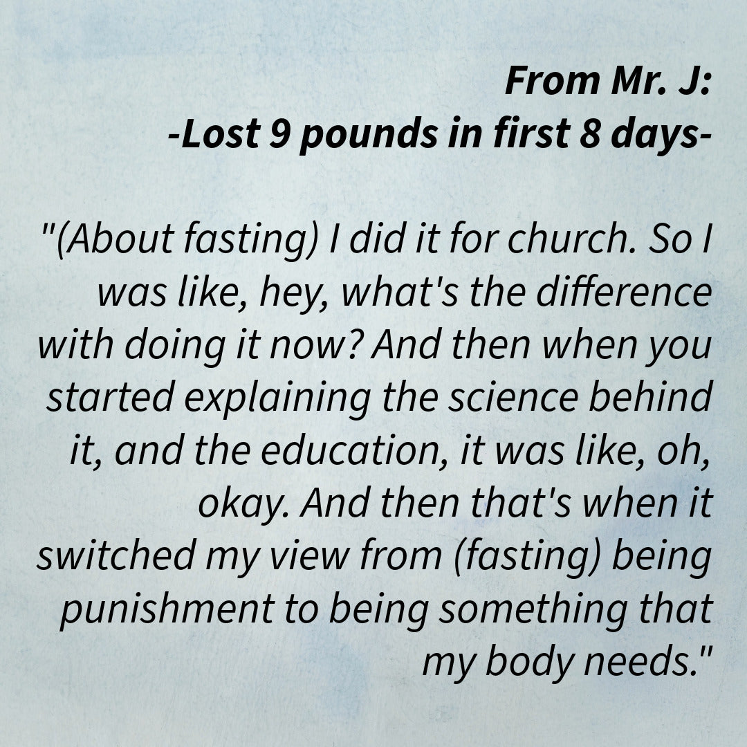 (Next LIVE Class- Oct. 5th) ALTERNATE DAY FASTING 14-DAY JUMPSTART PROGRAM!