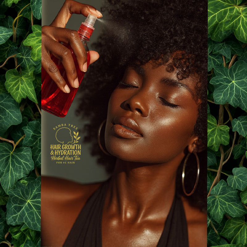 HAIR GROWTH & HYDRATION HERBAL HAIR TEA for 4c hair