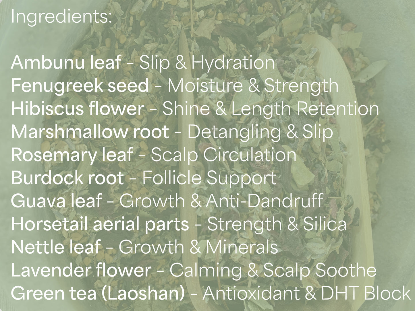 HAIR GROWTH & HYDRATION HERBAL HAIR TEA for 4c hair