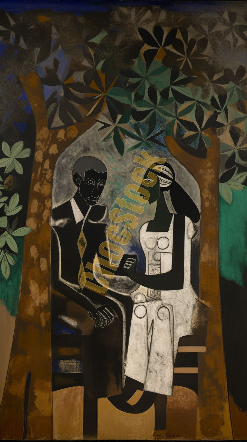 Man and Woman Under Tree 2