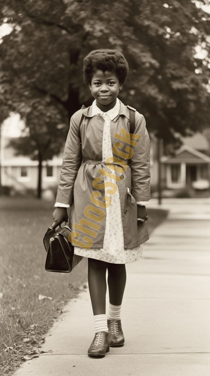 Little Girl Going To School 3
