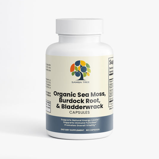 Organic Sea Moss, Burdock Root, Bladderwrack Capsules