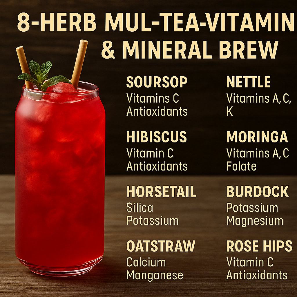 NEW!! 8-Herb Mul-TEA-Vitamin & Mineral Brew