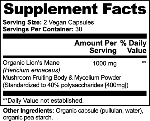 Organic Lion's Mane Mushroom