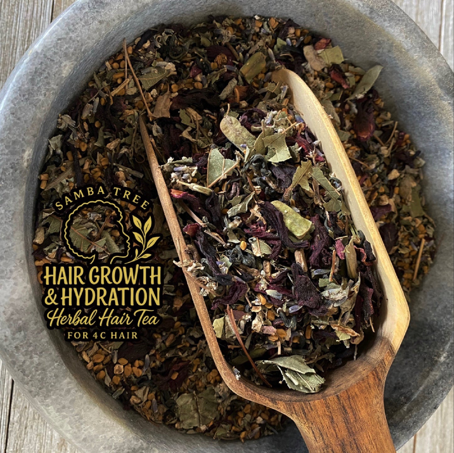 HAIR GROWTH & HYDRATION HERBAL HAIR TEA for 4c hair