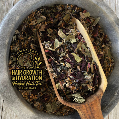 HAIR GROWTH & HYDRATION HERBAL HAIR TEA for 4c hair