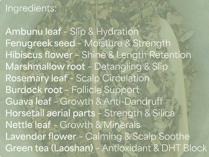 HAIR GROWTH & HYDRATION HERBAL HAIR TEA for 4c hair