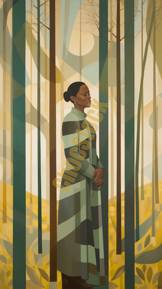 Woman in the Woods