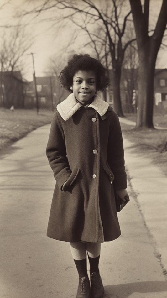 Little Girl Going To School 2