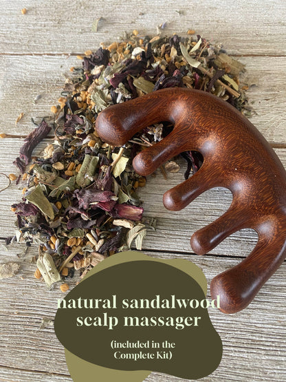 HAIR GROWTH & HYDRATION HERBAL HAIR TEA for 4c hair
