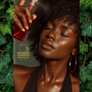 HAIR GROWTH & HYDRATION HERBAL HAIR TEA for 4c hair