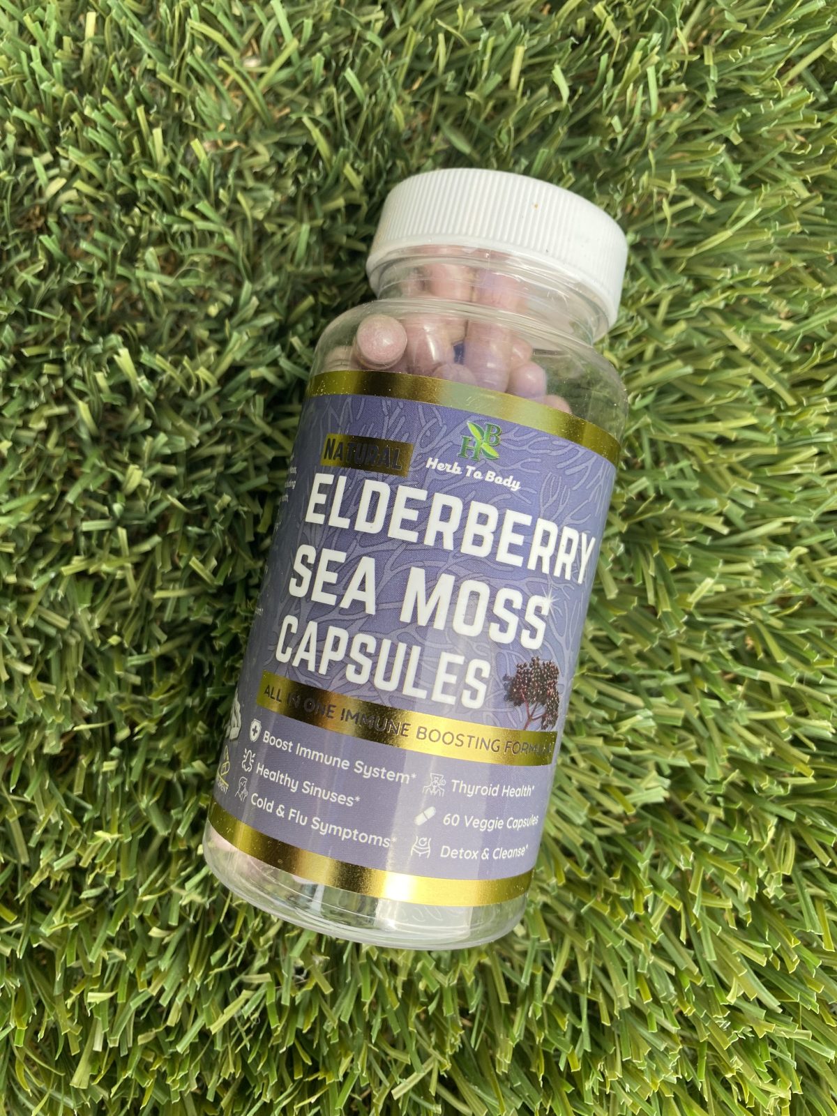 Elderberry Sea Moss Capsules - 60 Count