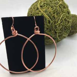 PURE COPPER SINGLE BAND HOOPS