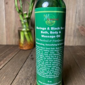 MORINGA & BLACK SEED BATH, BODY & MASSAGE OIL samba tree