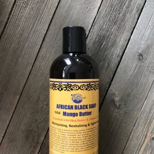 LIQUID AFRICAN BLACK SOAP with MANGO BUTTER