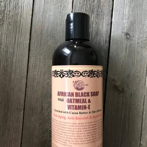 LIQUID AFRICAN BLACK SOAP with OATMEAL & VITAMIN E