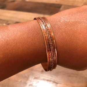 Pure Copper Magnetic Cuff- 'Rope' Design (Lightweight)