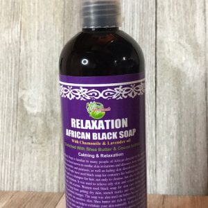 LIQUID AFRICAN BLACK SOAP with LAVENDER (RELAXATION)
