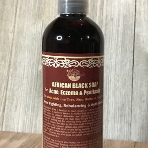 LIQUID AFRICAN BLACK SOAP FOR ACNE, ECZEMA & PSORIASIS