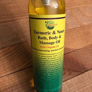 TURMERIC & NEEM BATH, BODY & MASSAGE OIL (Bright Scent!)