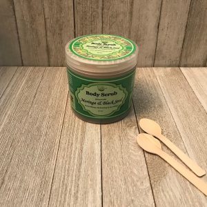 NATURAL BODY SCRUB (Moringa & Black Seed) Large 12oz.Size