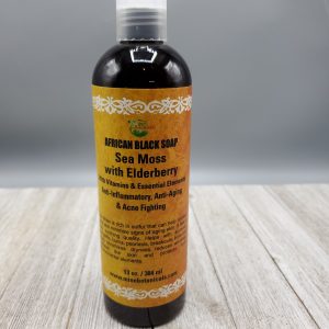 Seamoss & Elderberry African Liquid Black Soap