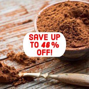 BULK ORGANIC COCOA POWDER- 1LB.