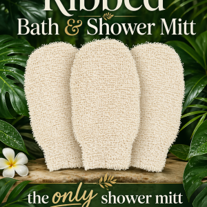 Ribbed Bath & Shower Mitt