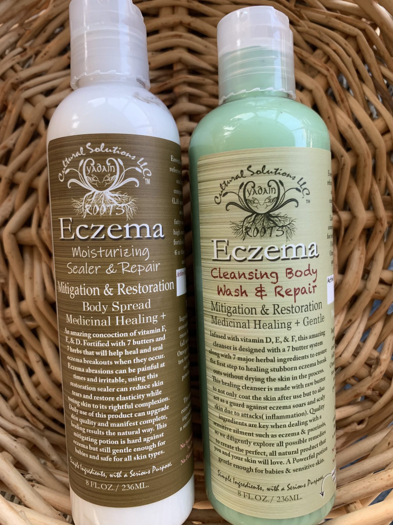 ECZEMA RESTORATION WASH + MOISTURIZING SEALER SET