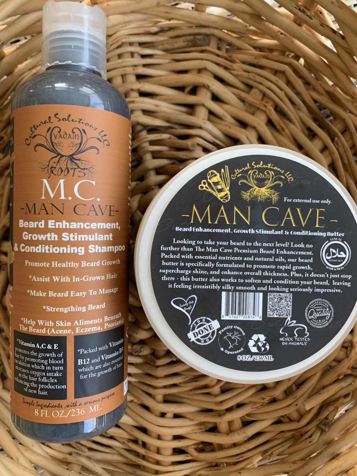 MAN CAVE BEARD Enhancement Growth + Conditioning Duo
