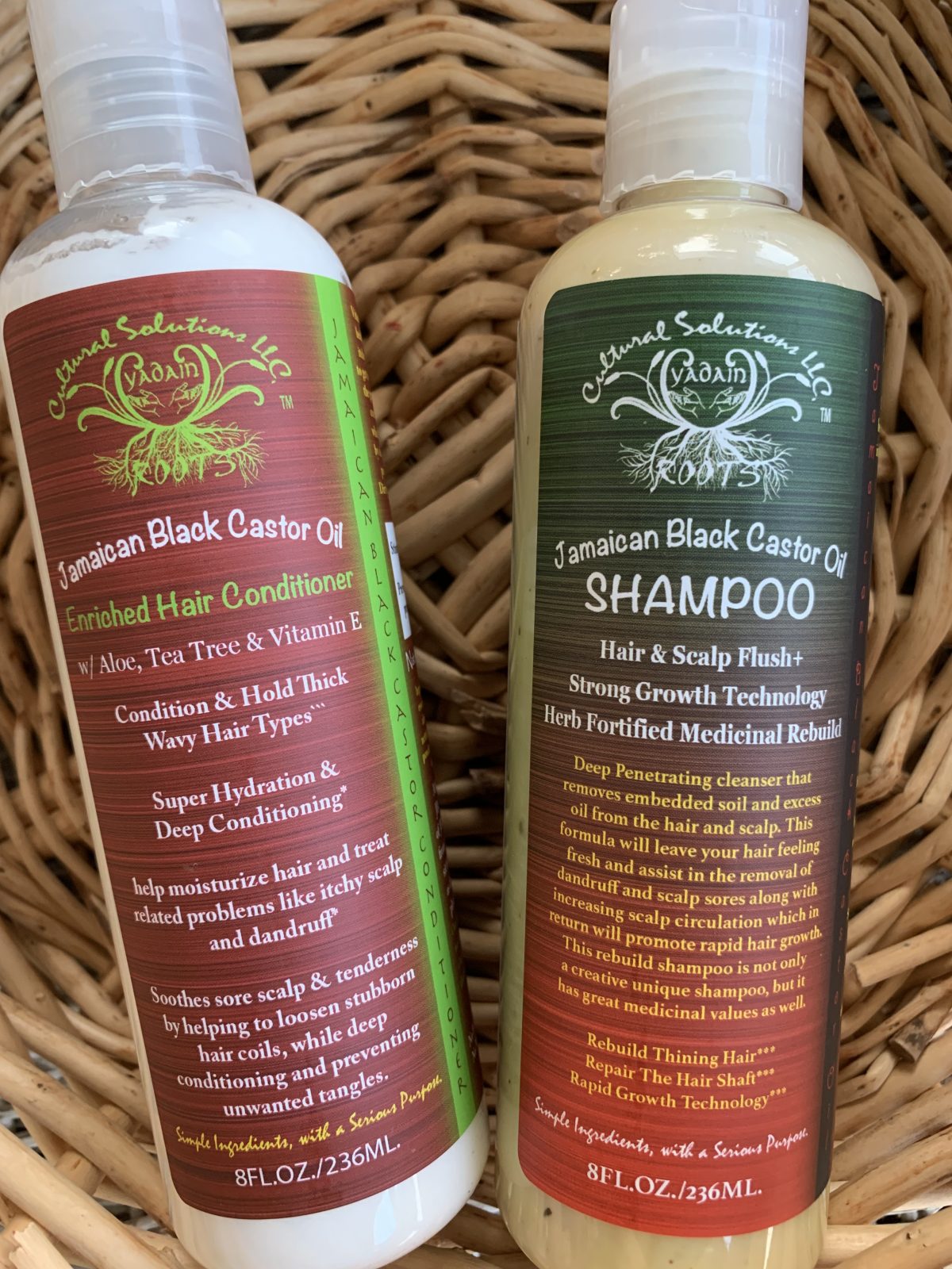 JAMAICAN BLACK CASTOR OIL HAIR & SCALP FLUSH Shampoo + Enriched Conditioner Duo