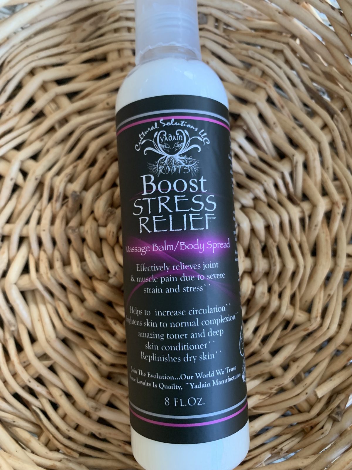 BOOST STRESS RELIEF MASSAGE BALM & BODY SPREAD (Smells Soft & Refreshing!)