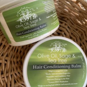 ANTI-BREAKAGE HAIR BUTTER w/ Olive Oil, Sage & Tea Tree - 12oz.