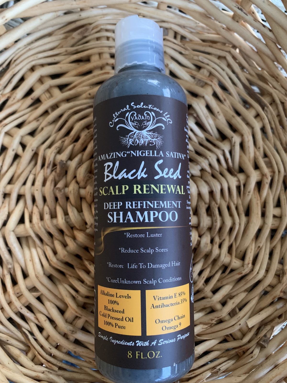 BLACK SEED SCALP RENEWAL Deep Refinement Shampoo - 8oz.