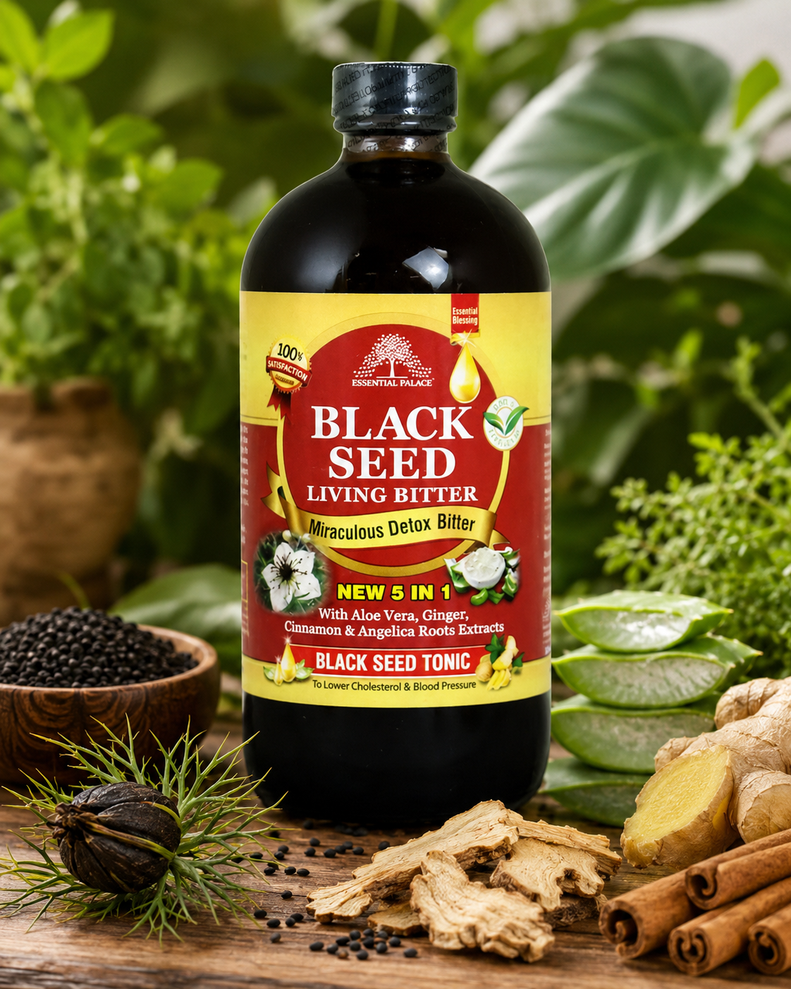 BLACK SEED DETOX LIVING BITTERS - 16oz