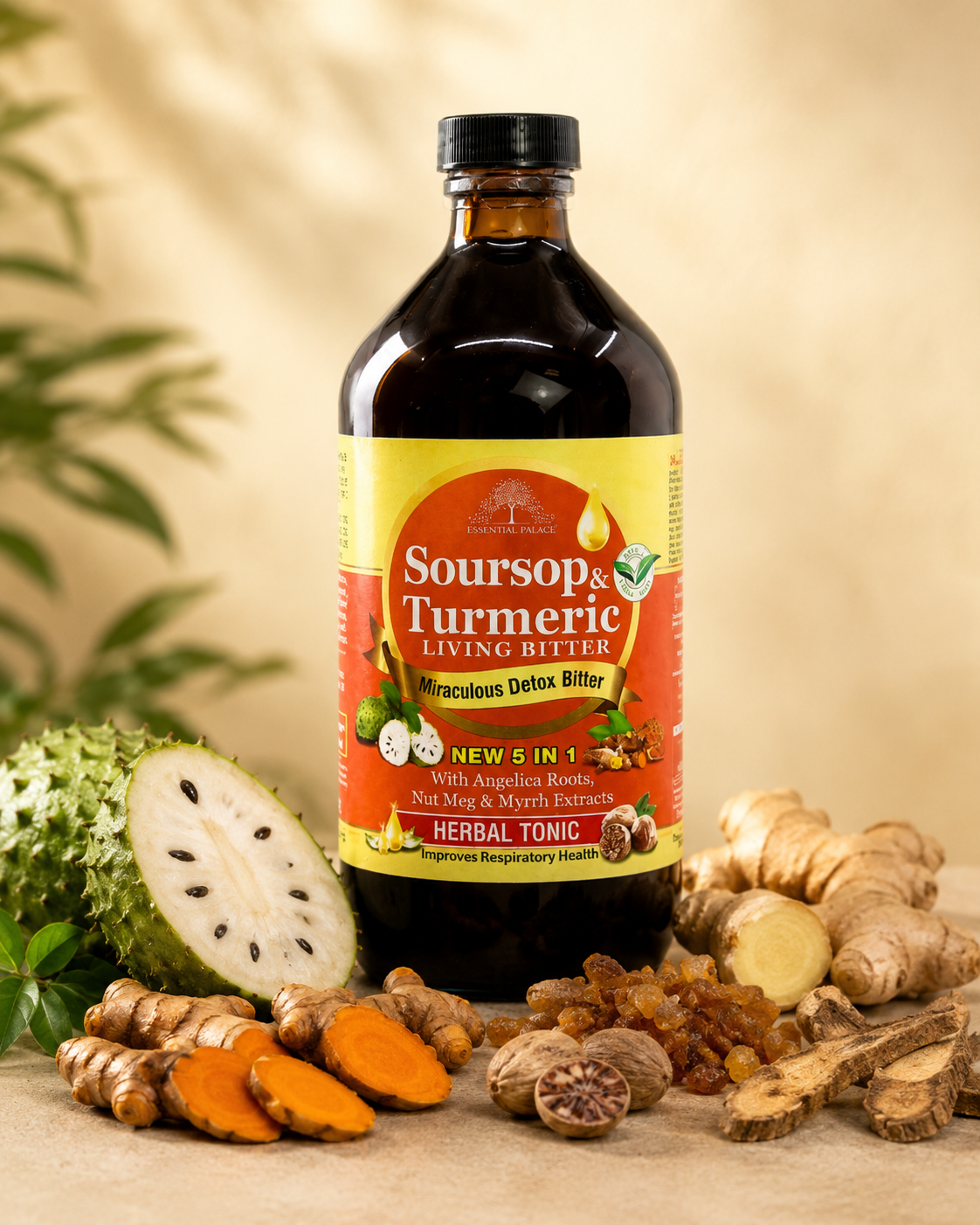 SOURSOP TURMERIC LIVING BITTERS - 16oz