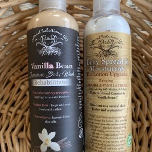 Vanilla Bean + Caramel Cream Softening Body Care Duo (Smells Warm & Cozy!)