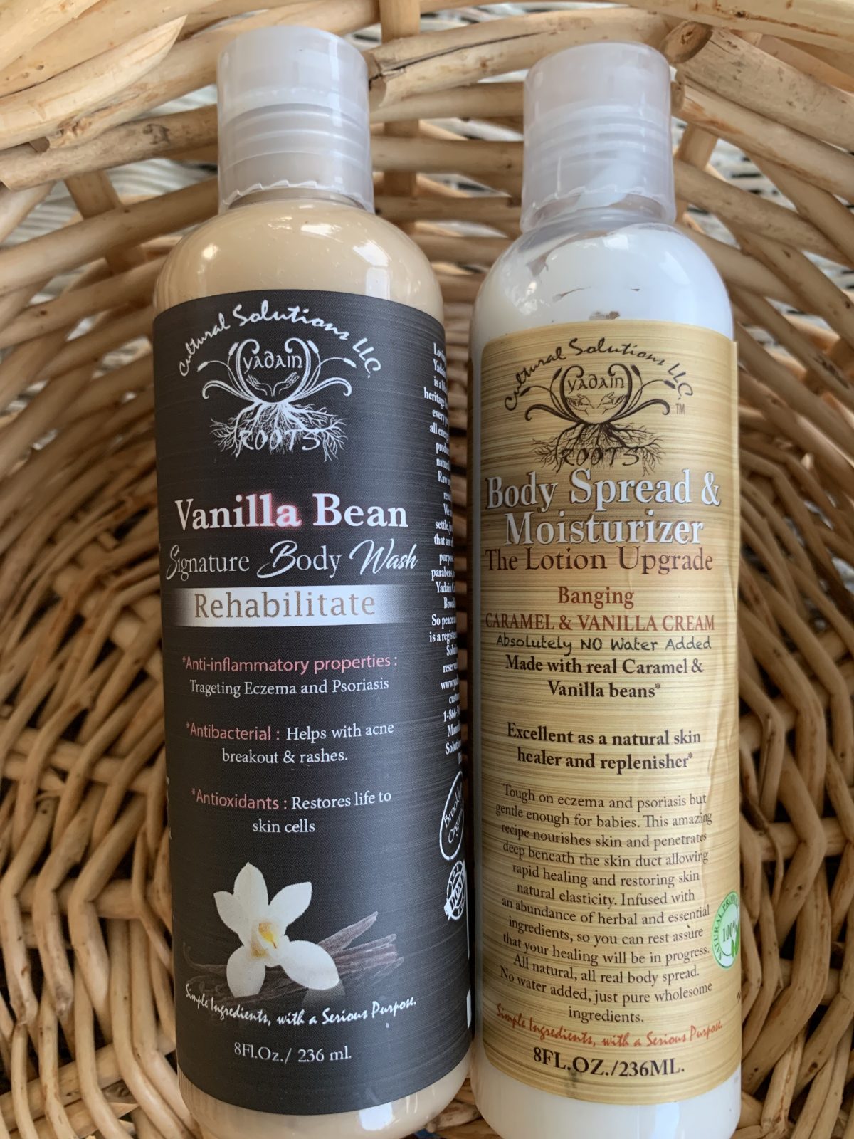 Vanilla Bean + Caramel Cream Softening Body Care Duo (Smells Warm & Cozy!)