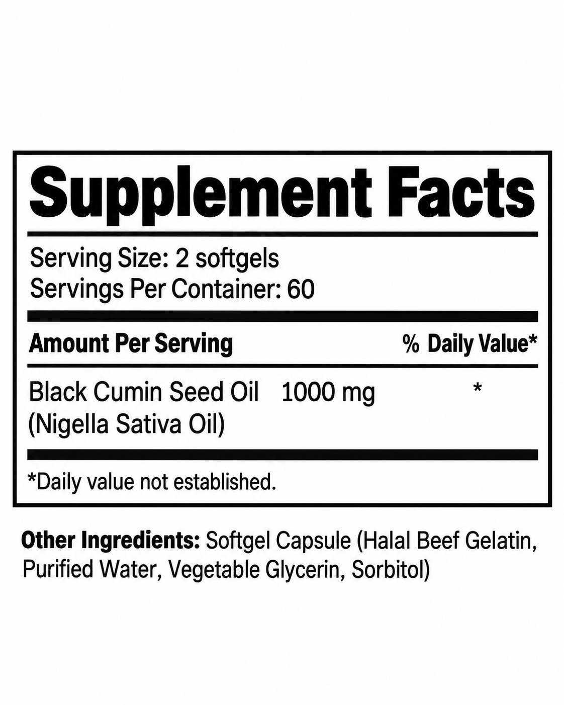 New! BLACK SEED OIL CAPSULES - Image 3