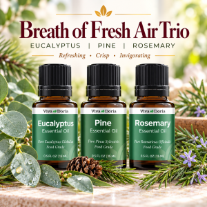BREATH OF FRESH AIR Essential Oil Trio (Food Grade)