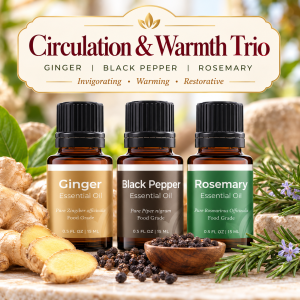 CIRCULATION + WARMTH Essential Oil Trio (Food Grade)