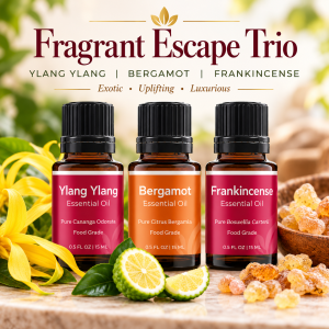FRAGRANT ESCAPE Essential Oil Trio (Food Grade)