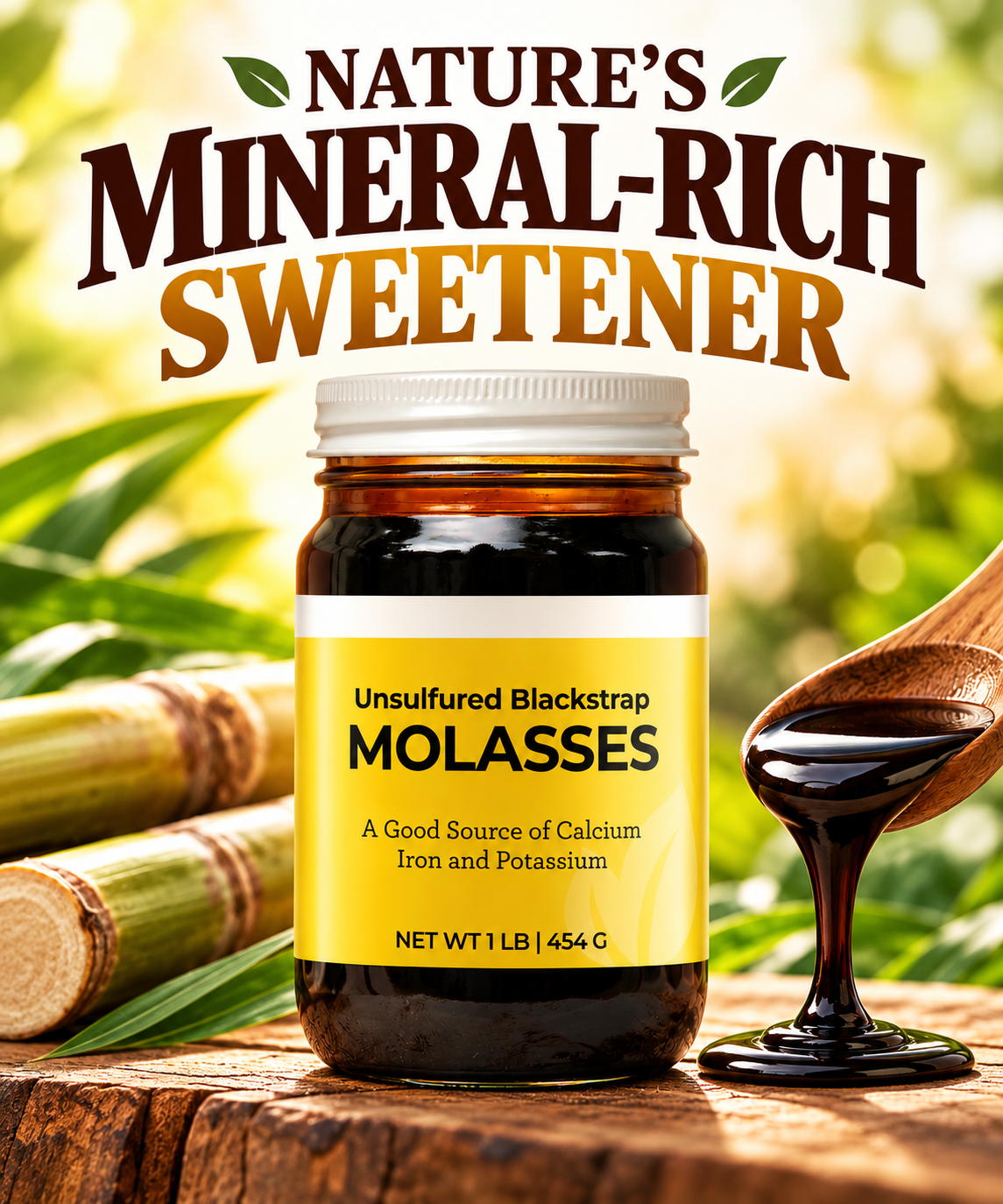 Mineral-Rich Unsulfured Blackstrap Molasses