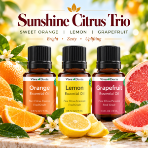 SUNSHINE CITRUS Essential Oil Trio (Food Grade)